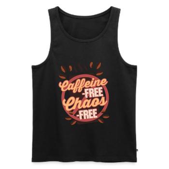Kaffeeentzug Koffeinfrei Ex-Kaffeetrinker - Männer Premium Bio Tank Top - Schwarz - Vorne - AI Model Male 178 light (178cm)