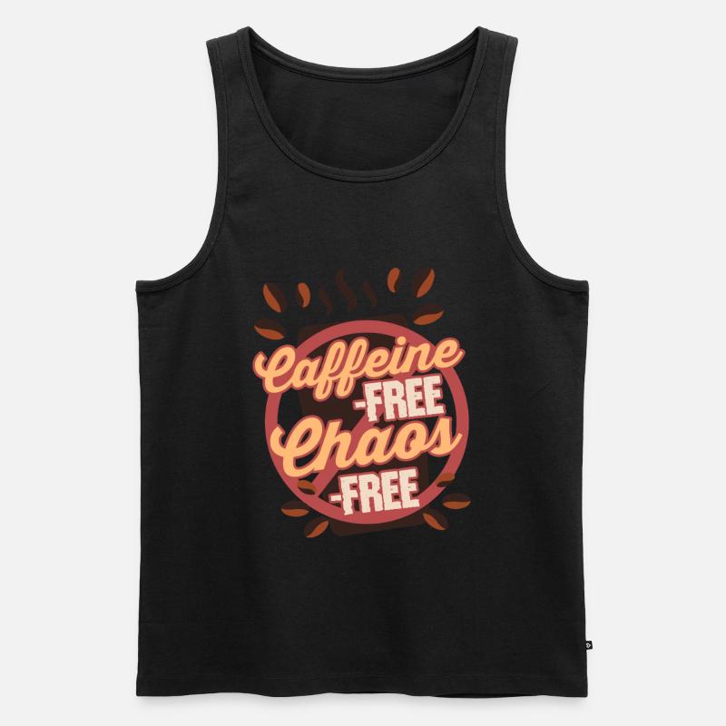 Coffee withdrawal decaffeinated ex-coffee drinker - Men's Premium Organic Tank Top - black