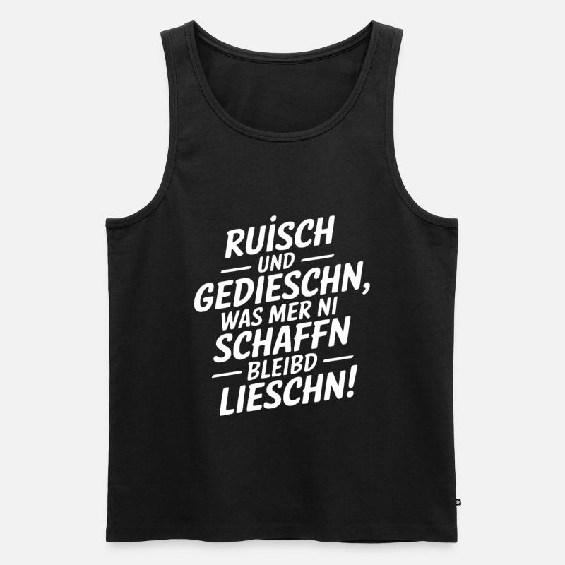 Dialecte saxon disant Saxe - Débardeur bio Premium Homme - noir