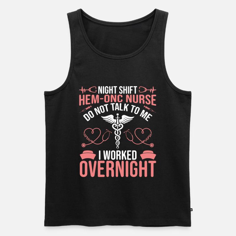 Hem/Onc Krankenschwester Ehemann Hämatologie Krankenschwester - Männer Premium Bio Tank Top - Schwarz