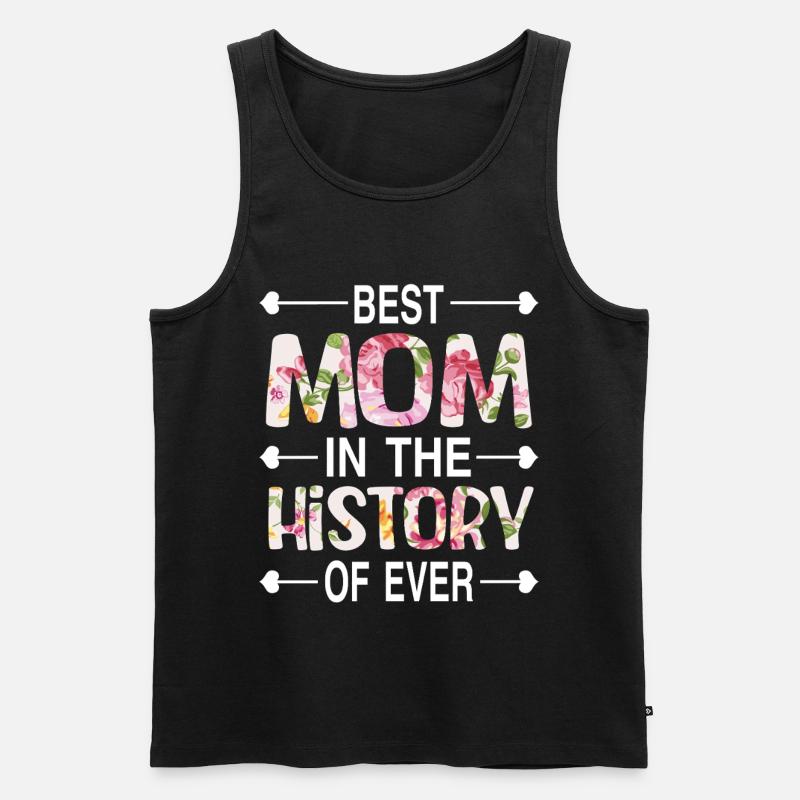 Mama Mutter - Männer Premium Bio Tank Top - Schwarz