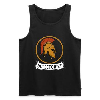 Treasure Hunter Detectorist Metal Detecting - Men's Premium Organic Tank Top - black - Front - Michal (187cm)