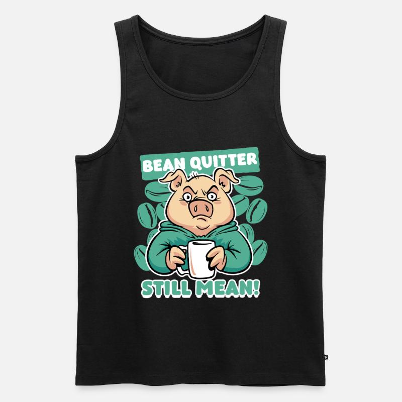 Coffee withdrawal decaffeinated ex-coffee drinker - Men's Premium Organic Tank Top - black