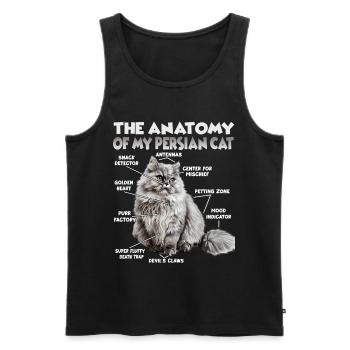 Persian Cat T | Persian Cat Cats Persian Cats - Men's Premium Organic Tank Top - black - Front - AI Model Male 178 light (178cm)
