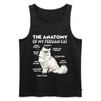Dictons de chats Amateur de chats Cadeau Fan de chat - Débardeur bio Premium Homme - noir - Devant - Michal (187cm)