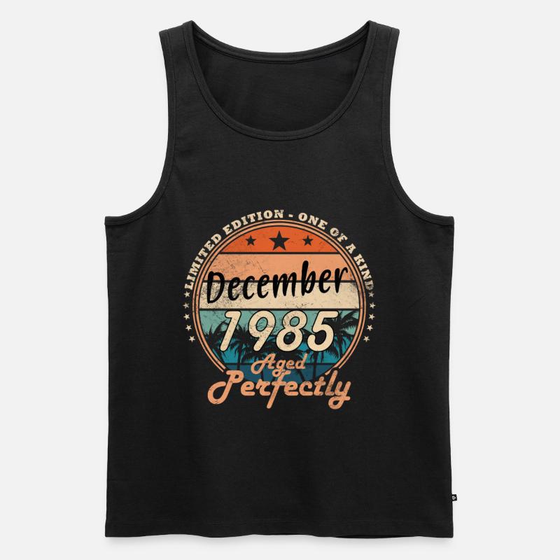 Dezember 1985 - Männer Premium Bio Tank Top - Schwarz