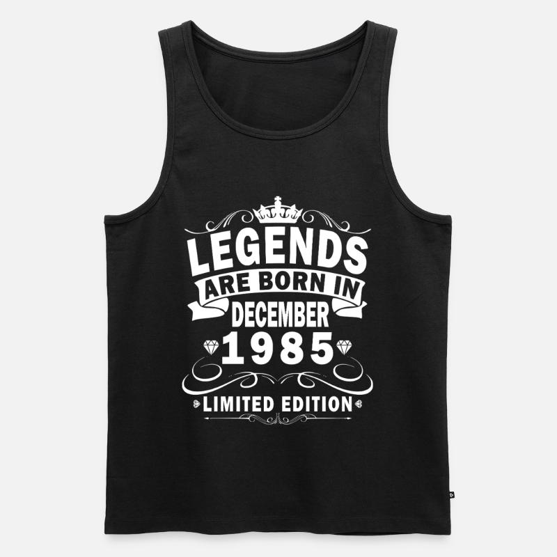 Dezember 1985 - Männer Premium Bio Tank Top - Schwarz