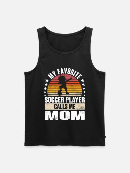 Soccer Soccer Players - Men's Premium Organic Tank Top - black
