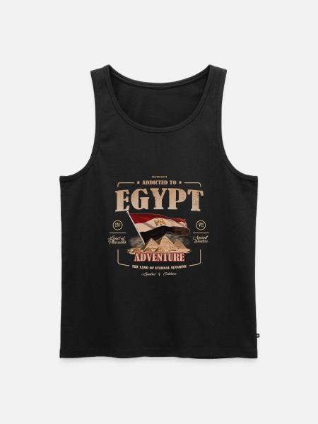 Égypte, Terre du Soleil Éternel, Fête - Débardeur bio Premium Homme - noir