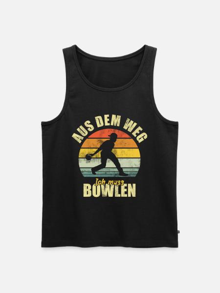 Bowling Bowling Funny Saying - Men's Premium Organic Tank Top - black