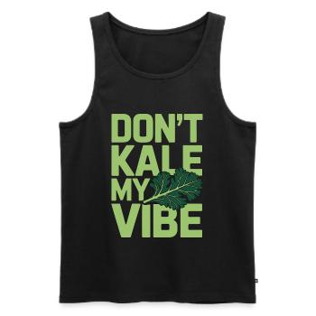 Nutritionist Don't Kale My Vibe Health Coach - Männer Premium Bio Tank Top - Schwarz - Vorne - AI Model Male 178 light (178cm)