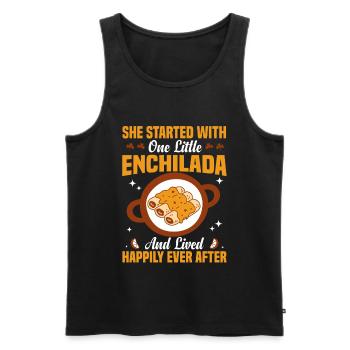 Mexikanisches Foodie-Enchilada-Liebhaber-Mexikanisches Gericht - Männer Premium Bio Tank Top - Schwarz - Vorne - AI Model Male 178 light (178cm)