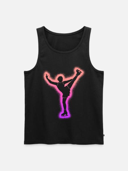Eiskunstläuferin Eislaufen Mädchen Eiskunstlauf - Men's Premium Organic Tank Top - black