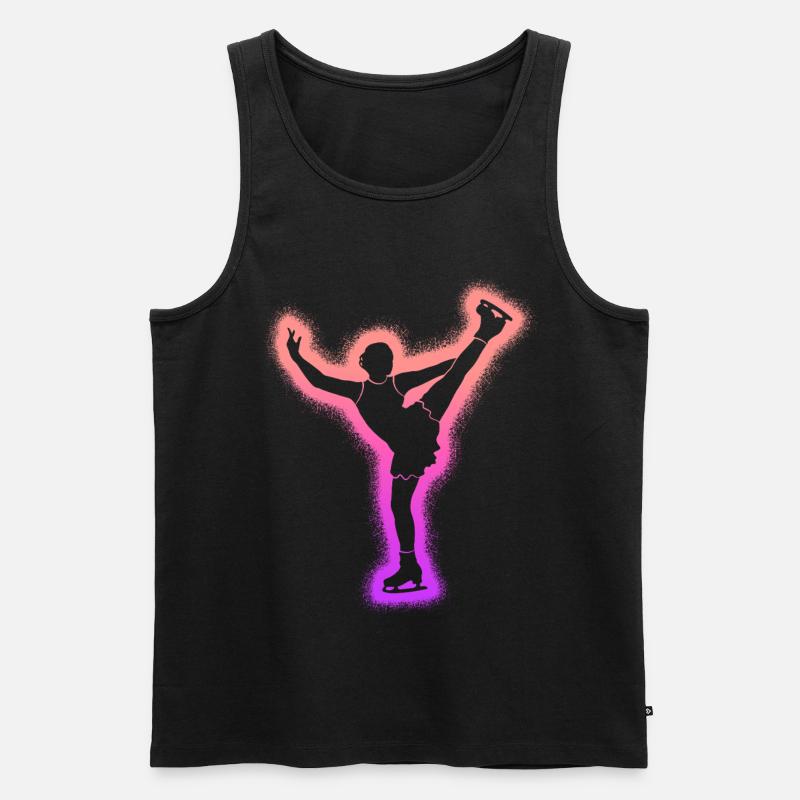 Eiskunstläuferin Eislaufen Mädchen Eiskunstlauf - Männer Premium Bio Tank Top - Schwarz
