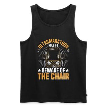  Ultrarunner Shoes Ultra Marathon Running 100 - Men's Premium Organic Tank Top - black - Front - Michal (187cm)