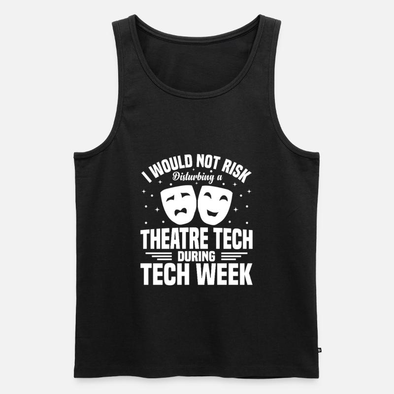 Bühnenpersonal, Theatertechniker, Lichttechniker - Männer Premium Bio Tank Top - Schwarz