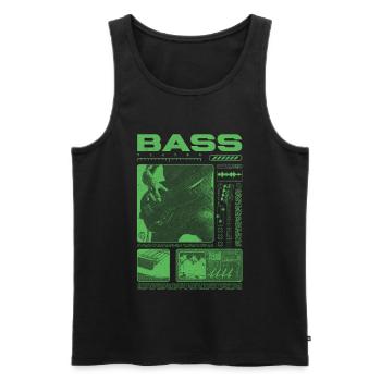 Bassgitarrenliebhaber Bassist Streetwear - Männer Premium Bio Tank Top - Schwarz - Vorne - Michal (187cm)