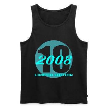 18 Birthday 2008 Limited Edition - Men's Premium Organic Tank Top - black - Front - Michal (187cm)