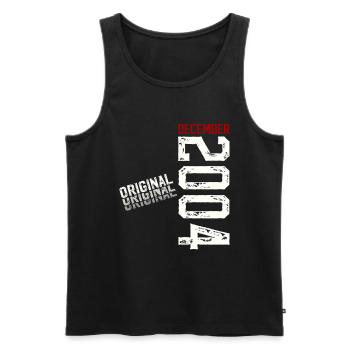 21st Birthday Original December Volume 2004 - Men's Premium Organic Tank Top - black - Front - Michal (187cm)
