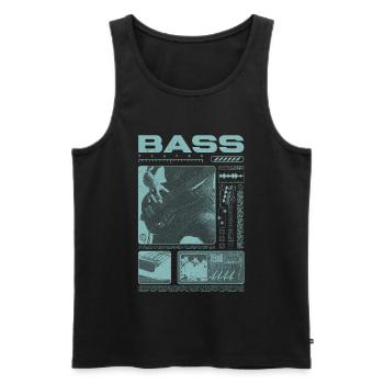 Bassgitarrenliebhaber Bassist Streetwear - Männer Premium Bio Tank Top - Schwarz - Vorne - Michal (187cm)
