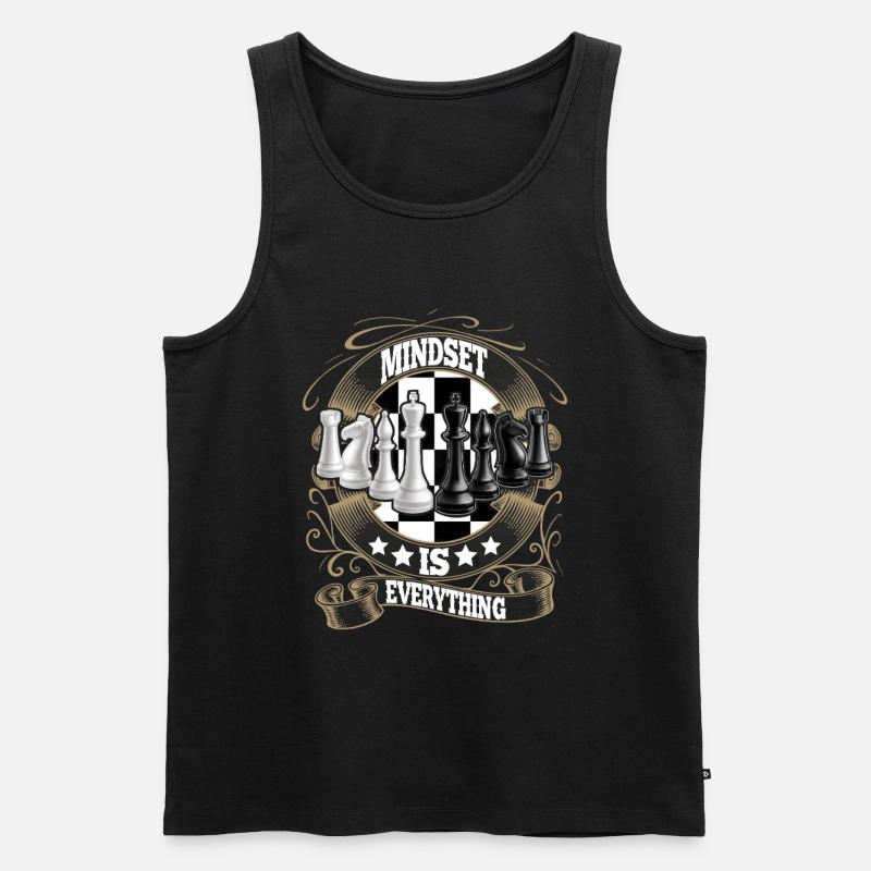 Schach - Männer Premium Bio Tank Top - Schwarz