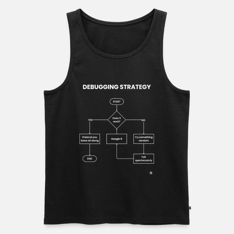 Debugging-Strategie-Flussdiagramm – Funktioniert es Geschenk - Männer Premium Bio Tank Top - Schwarz