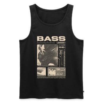 Bassgitarrenliebhaber Bassist Streetwear - Männer Premium Bio Tank Top - Schwarz - Vorne - Michal (187cm)