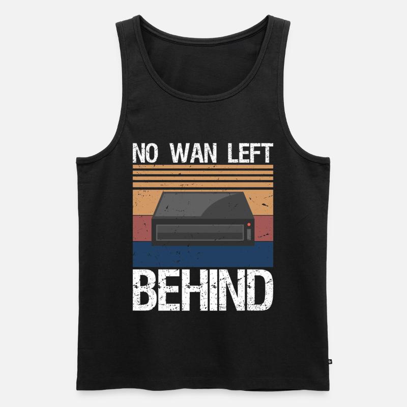 Funny Network Engineer - Männer Premium Bio Tank Top - Schwarz