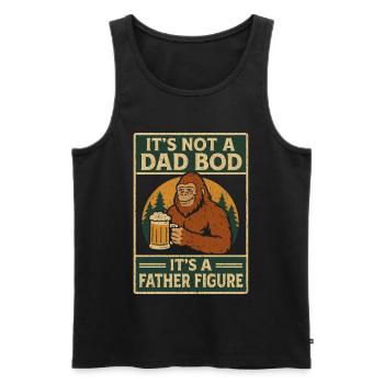 father figure humor, Its Not a Dad Bod - Men's Premium Organic Tank Top - black - Front - AI Model Male 178 light (178cm)