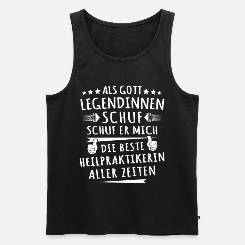 Bester Heilpraktikerin - Männer Premium Bio Tank Top - Schwarz