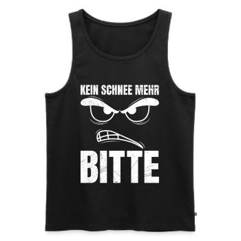 Winterdienst KEIN SCHNEE MER BITTE Lustiges - Männer Premium Bio Tank Top - Schwarz - Vorne - AI Model Male 178 light (178cm)