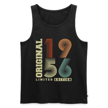 Original 1956 Vintage Vintage Anniversaire Rétro - Débardeur bio Premium Homme - noir - Devant - Michal (187cm)