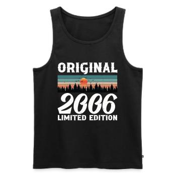 2006 Original Retro Vintage Birthday Gift - Men's Premium Organic Tank Top - black - Front - Michal (187cm)