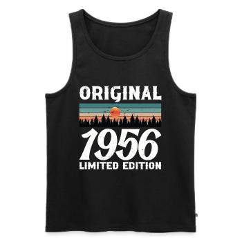 1956 Original Retro Vintage Geburtstagsgeschenk - Männer Premium Bio Tank Top - Schwarz - Vorne - Michal (187cm)