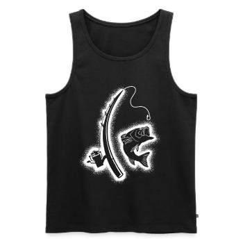 Pêche Pêcheurs Garçons Pêcheurs - Débardeur bio Premium Homme - noir - Devant - Michal (187cm)