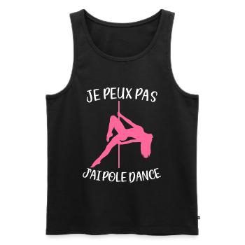 Ich kann nicht, ich Pole-Dance-Tänzer Tänzer Barre-Tänzer - Männer Premium Bio Tank Top - Schwarz - Vorne - AI Model Male 178 light (178cm)