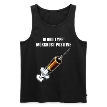 Mörkrost Blood Type - Männer Premium Bio Tank Top - Schwarz - Vorne - Michal (187cm)