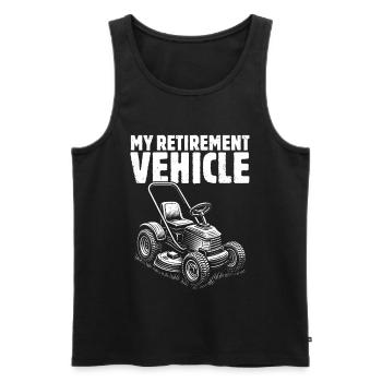My Retirement Vehicle - Männer Premium Bio Tank Top - Schwarz - Vorne - Michal (187cm)