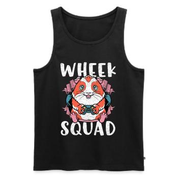 Woche Squad Hamster Gaming - Männer Premium Bio Tank Top - Schwarz - Vorne - Michal (187cm)