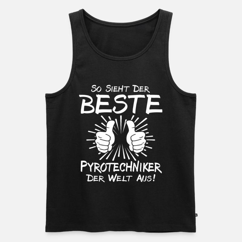 Bester Pyrotechniker - Männer Premium Bio Tank Top - Schwarz