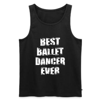 Meilleure ballerine - Débardeur bio Premium Homme - noir - Devant - Michal (187cm)