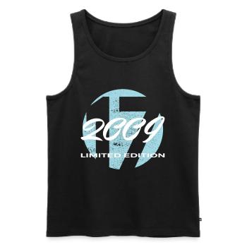 17th Birthday 2009 Boys and Girls Gift - Men's Premium Organic Tank Top - black - Front - AI Model Male 178 light (178cm)