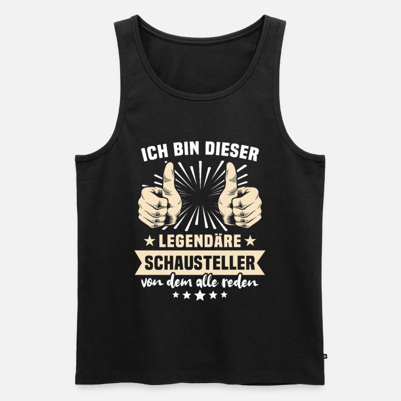 Schausteller Sprüche - Männer Premium Bio Tank Top - Schwarz