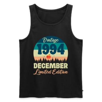 Geburtstag Dezember 1994 Geburtstagsgeschenk - Männer Premium Bio Tank Top - Schwarz - Vorne - Michal (187cm)