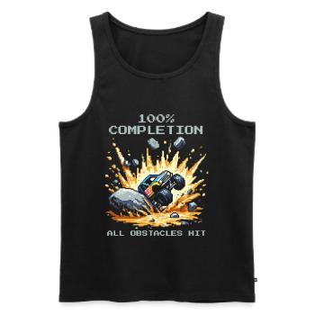 100%: Alle Hindernisse getroffen | RC Cars - Männer Premium Bio Tank Top - Schwarz - Vorne - AI Model Male 178 light (178cm)