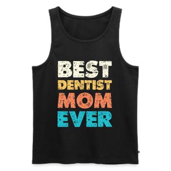 Beste Zahnärztin Mama - Männer Premium Bio Tank Top - Schwarz - Vorne - AI Model Male 178 light (178cm)