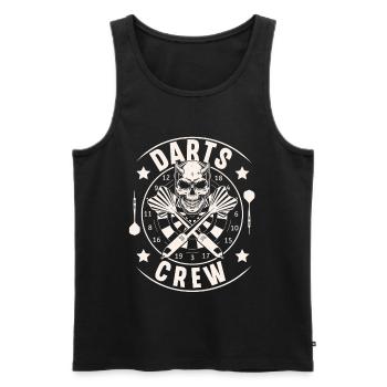 darts - Men's Premium Organic Tank Top - black - Front - Michal (187cm)