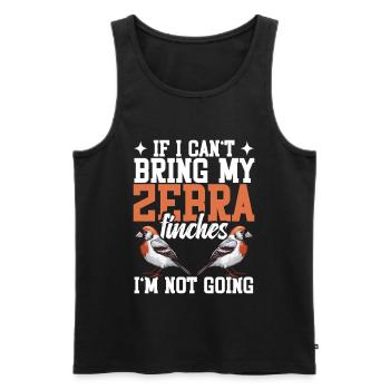  Zebra Finch Mom Food Tools Bird Lover Cage for - Men's Premium Organic Tank Top - black - Front - Michal (187cm)