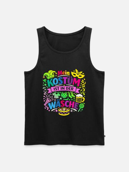 Shrovetide - Carnival - Costume Replacement - Saying - Men's Premium Organic Tank Top - black