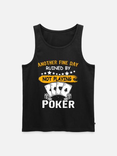 Poker Pokerspieler - Männer Premium Bio Tank Top - Schwarz